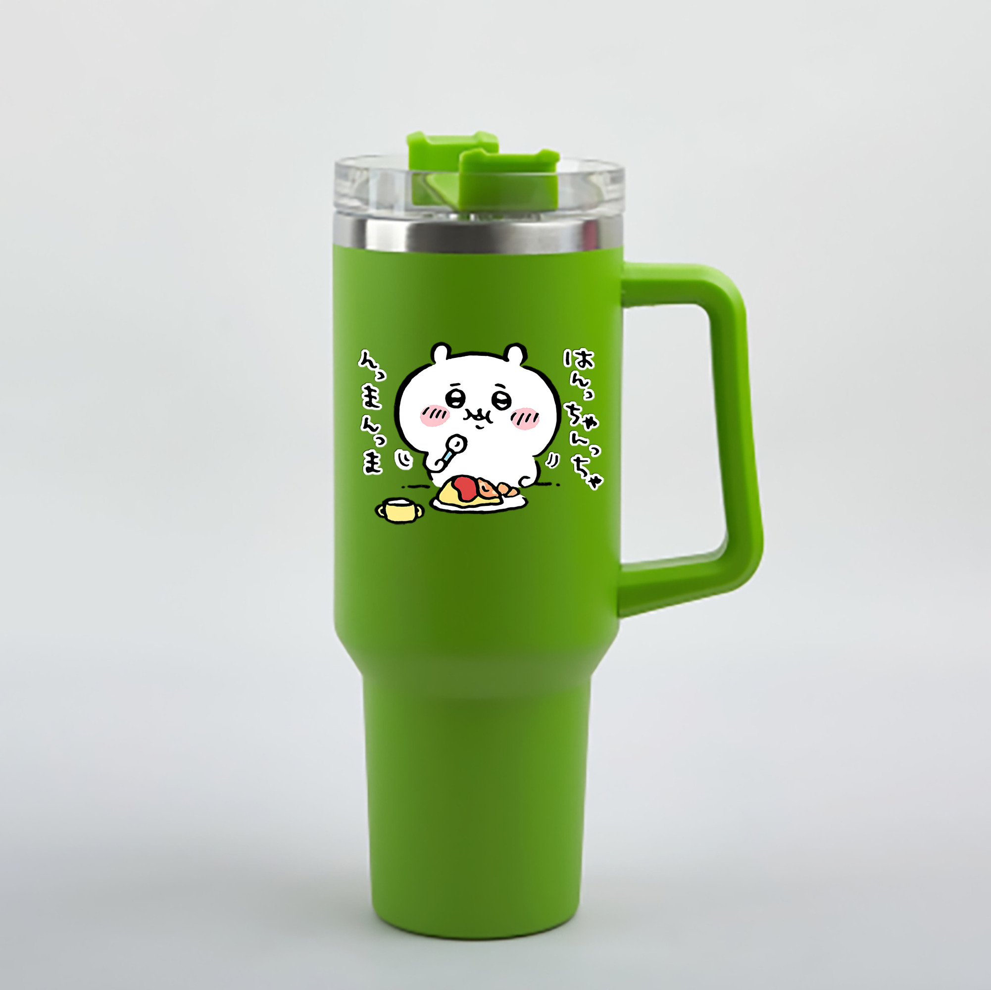 （画像用） ちいかわ ちいかわ Chii-kawa chiikawa 1200mL車用タンブラー - クリスタルステッカー（プラスチックストロー付き）
